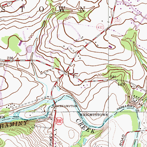 Topographic Map of Octagonal Schoolhouse, PA