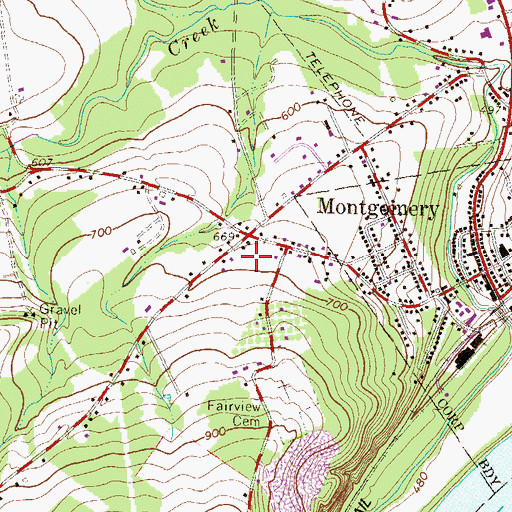 Topographic Map of New Covenant Assembly Church, PA