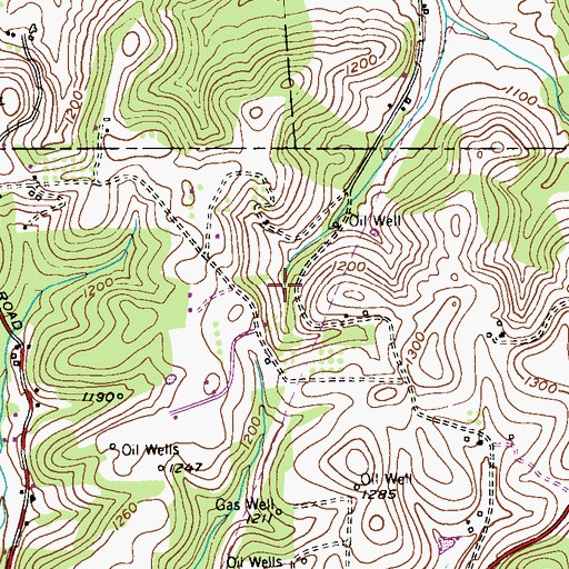 Topographic Map of Kaufman Run, PA