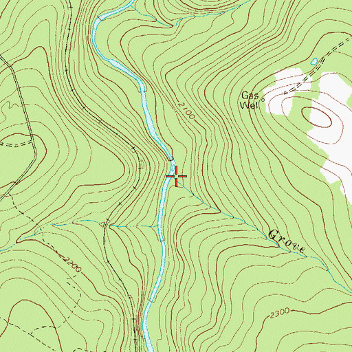 Topographic Map of Grove Run, PA