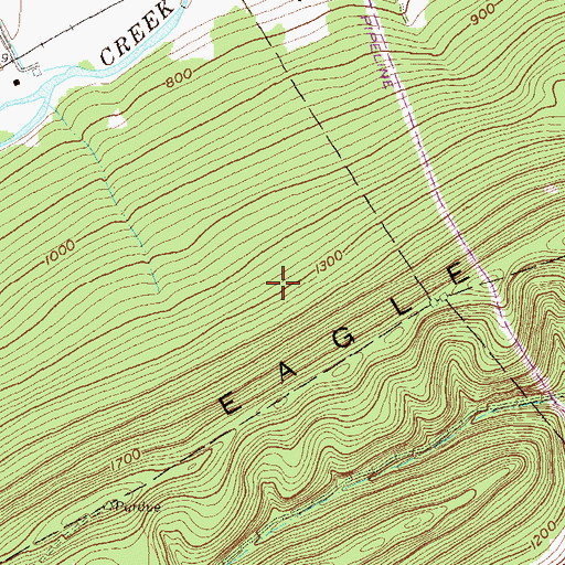 Topographic Map of Centre County, PA