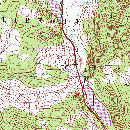 Topographic Map of Borough of Carroll Valley, PA