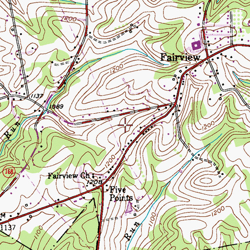 Topographic Map of Borough of Ohioville, PA