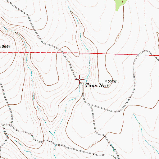 Topographic Map of Tank Number Two, AZ