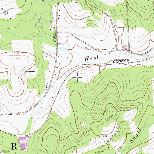 Topographic Map of City of Saint Marys, PA