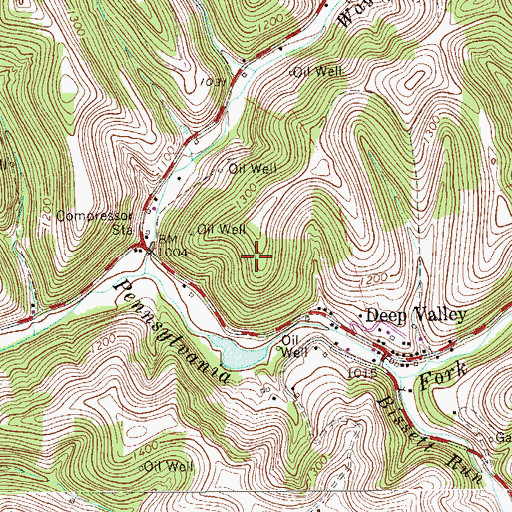 Topographic Map of Township of Springhill, PA