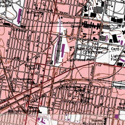Topographic Map of City of Philadelphia, PA