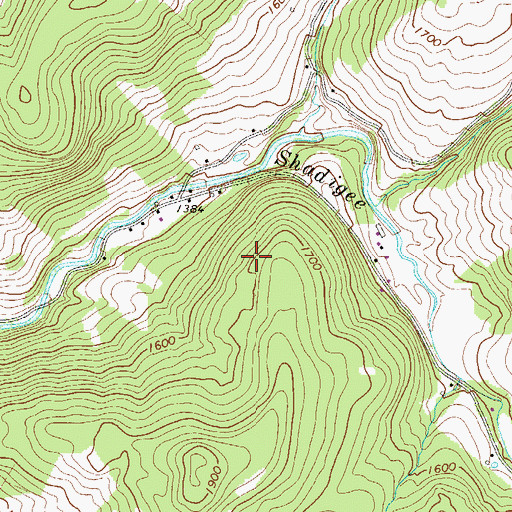 Topographic Map of Borough of Starrucca, PA