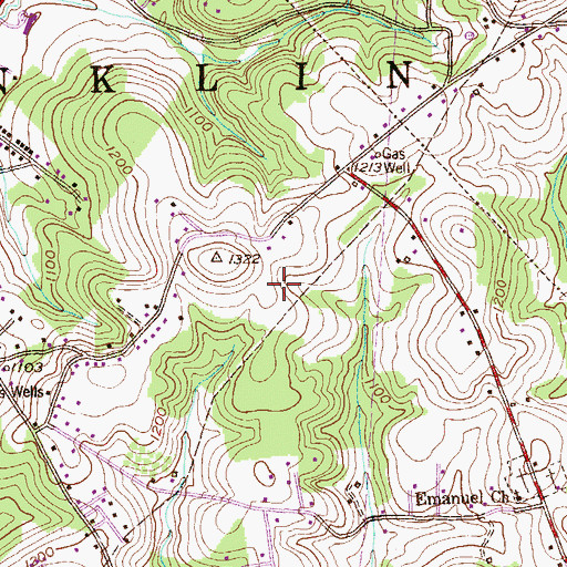 Topographic Map of Municipality of Murrysville, PA