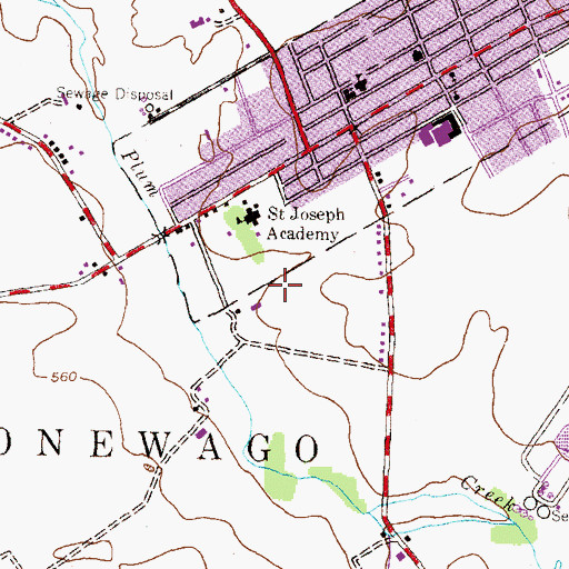 Topographic Map of Township of Conewago, PA