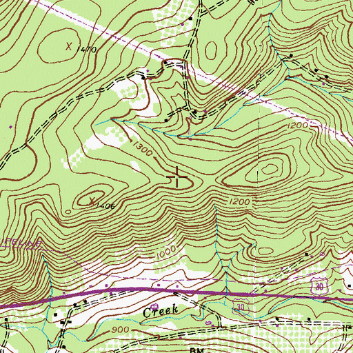 Topographic Map of Township of Franklin, PA