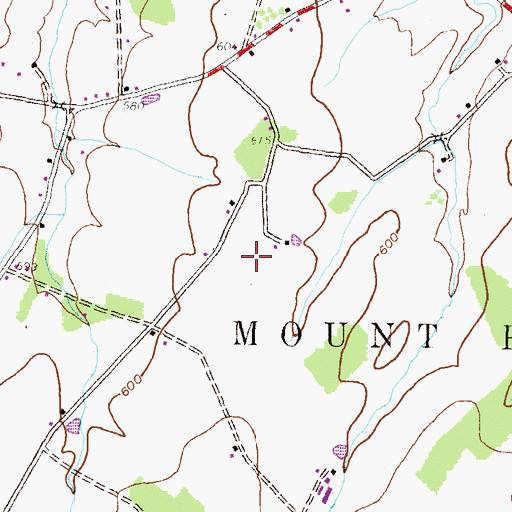 Topographic Map of Township of Mount Pleasant, PA