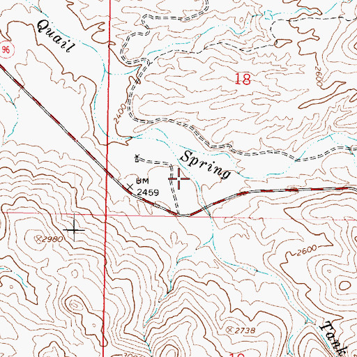 Topographic Map of Tank Wash, AZ