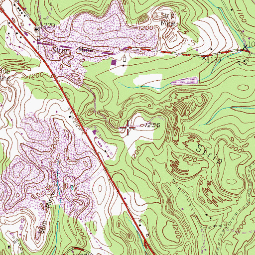 Topographic Map of Township of Findlay, PA