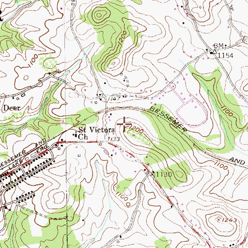 Topographic Map of Township of West Deer, PA