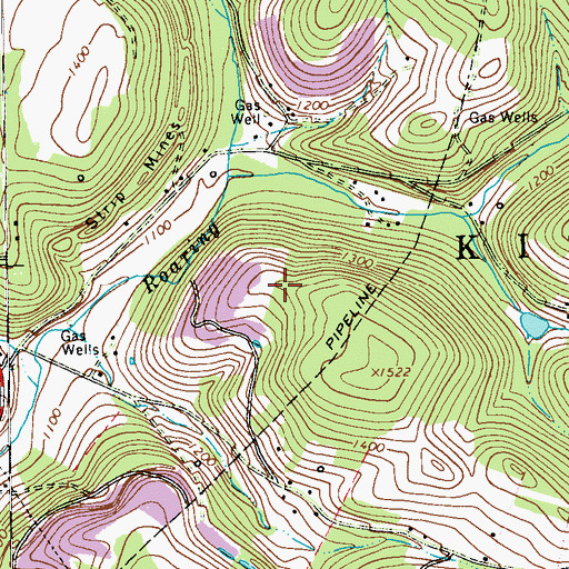 Topographic Map of Township of Kiskiminetas, PA