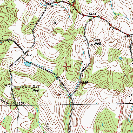 Topographic Map of Township of Kittanning, PA