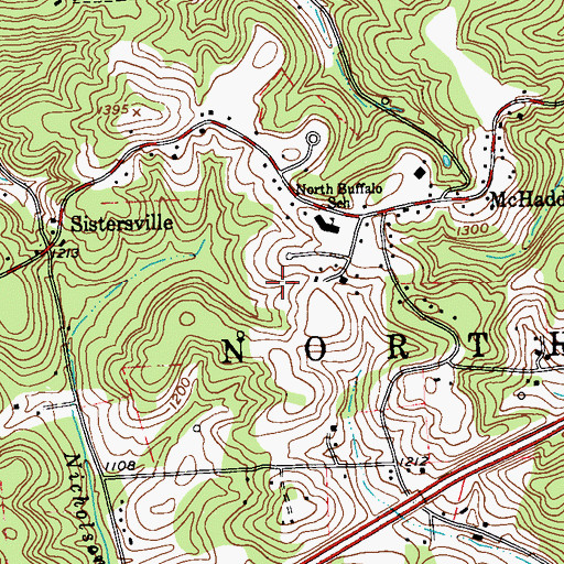 Topographic Map of Township of North Buffalo, PA