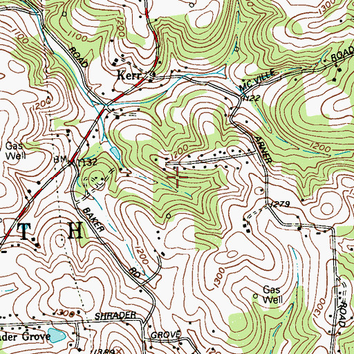 Topographic Map of Township of South Buffalo, PA