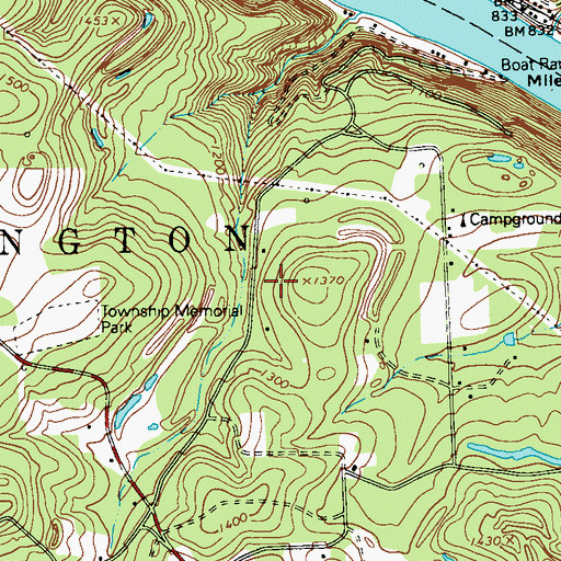 Topographic Map of Township of Washington, PA