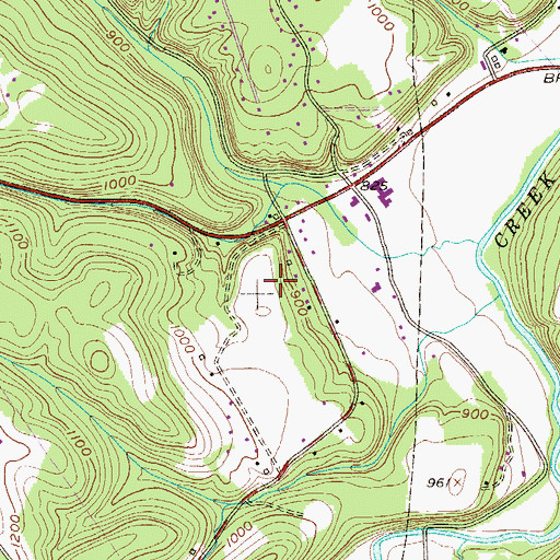 Topographic Map of Township of Independence, PA