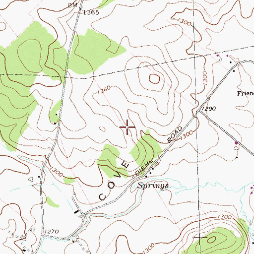 Topographic Map of Township of Colerain, PA