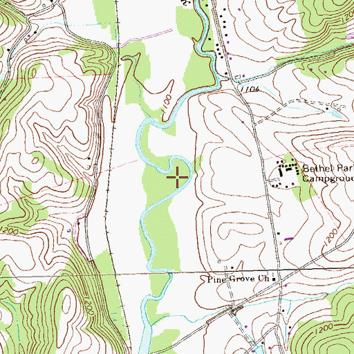 Topographic Map of Township of East Saint Clair, PA
