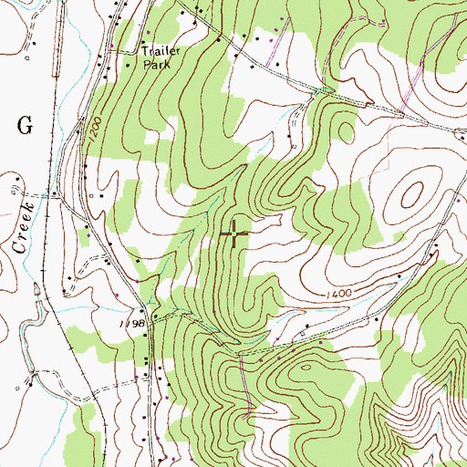 Topographic Map of Township of King, PA