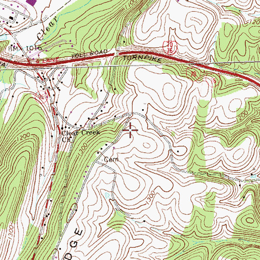 Topographic Map of Township of West Providence, PA