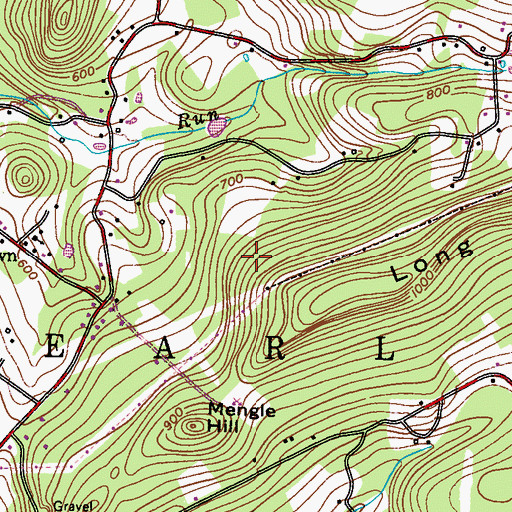 Topographic Map of Township of Earl, PA