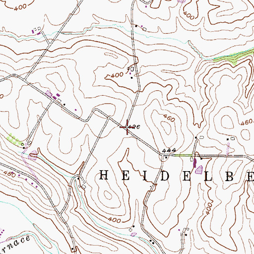 Topographic Map of Township of Heidelberg, PA