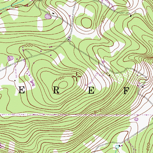 Topographic Map of Township of Hereford, PA