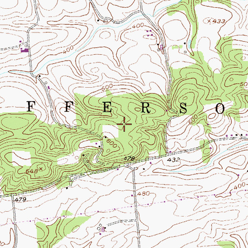 Topographic Map of Township of Jefferson, PA