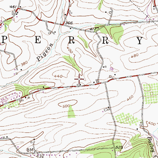 Topographic Map of Township of Perry, PA