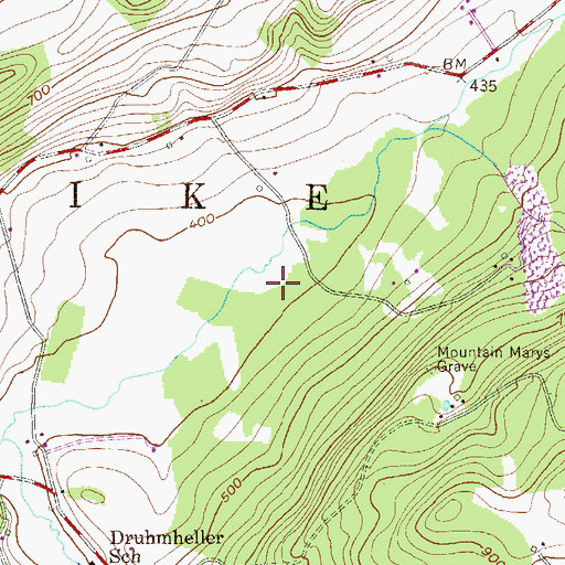 Topographic Map of Township of Pike, PA