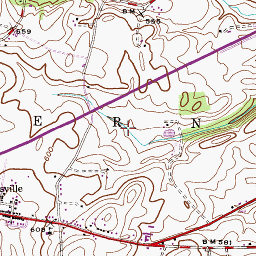 Topographic Map of Township of Upper Bern, PA