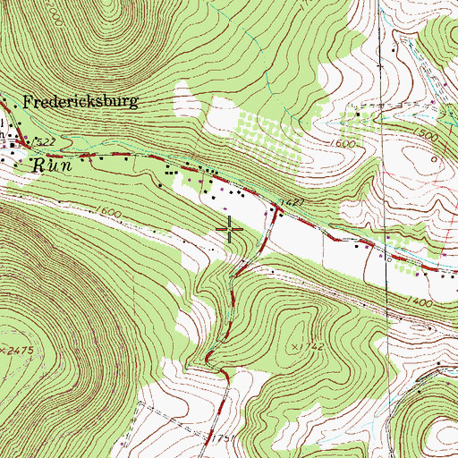 Topographic Map of Township of Greenfield, PA