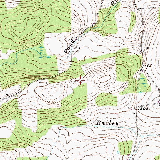 Topographic Map of Township of Burlington, PA