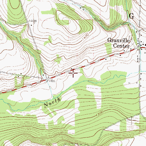 Topographic Map of Township of Granville, PA