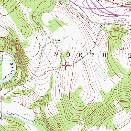 Topographic Map of Township of North Towanda, PA