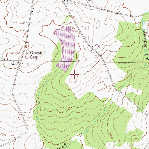 Topographic Map of Township of Orwell, PA