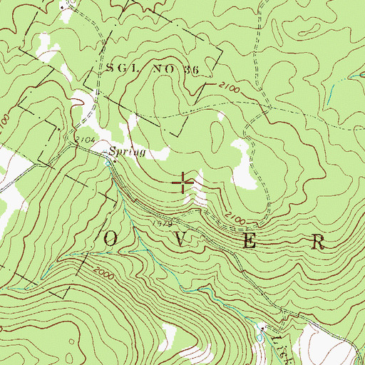 Topographic Map of Township of Overton, PA