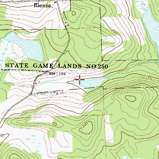 Topographic Map of Township of Terry, PA
