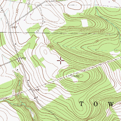 Topographic Map of Township of Towanda, PA