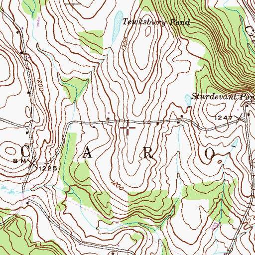 Topographic Map of Township of Tuscarora, PA