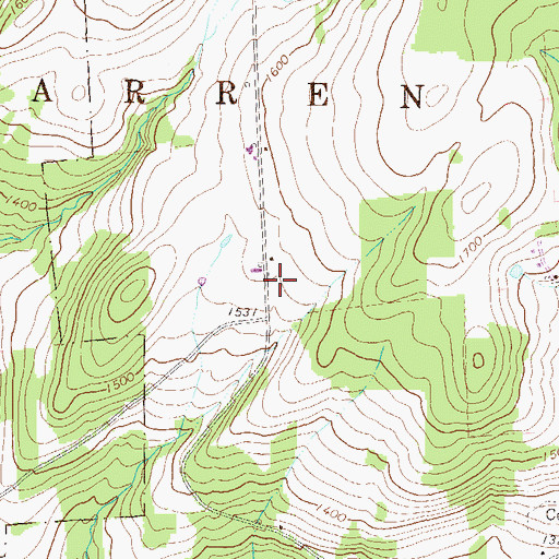 Topographic Map of Township of Warren, PA