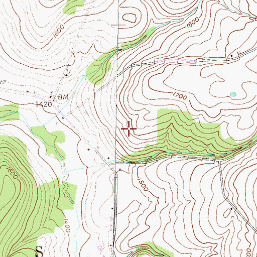 Topographic Map of Township of Wells, PA