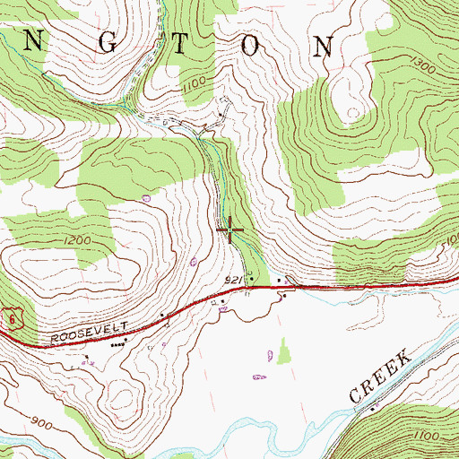 Topographic Map of Township of West Burlington, PA