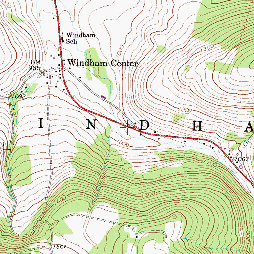 Topographic Map of Township of Windham, PA
