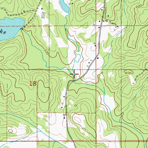 Topographic Map of Licklog Branch, AL